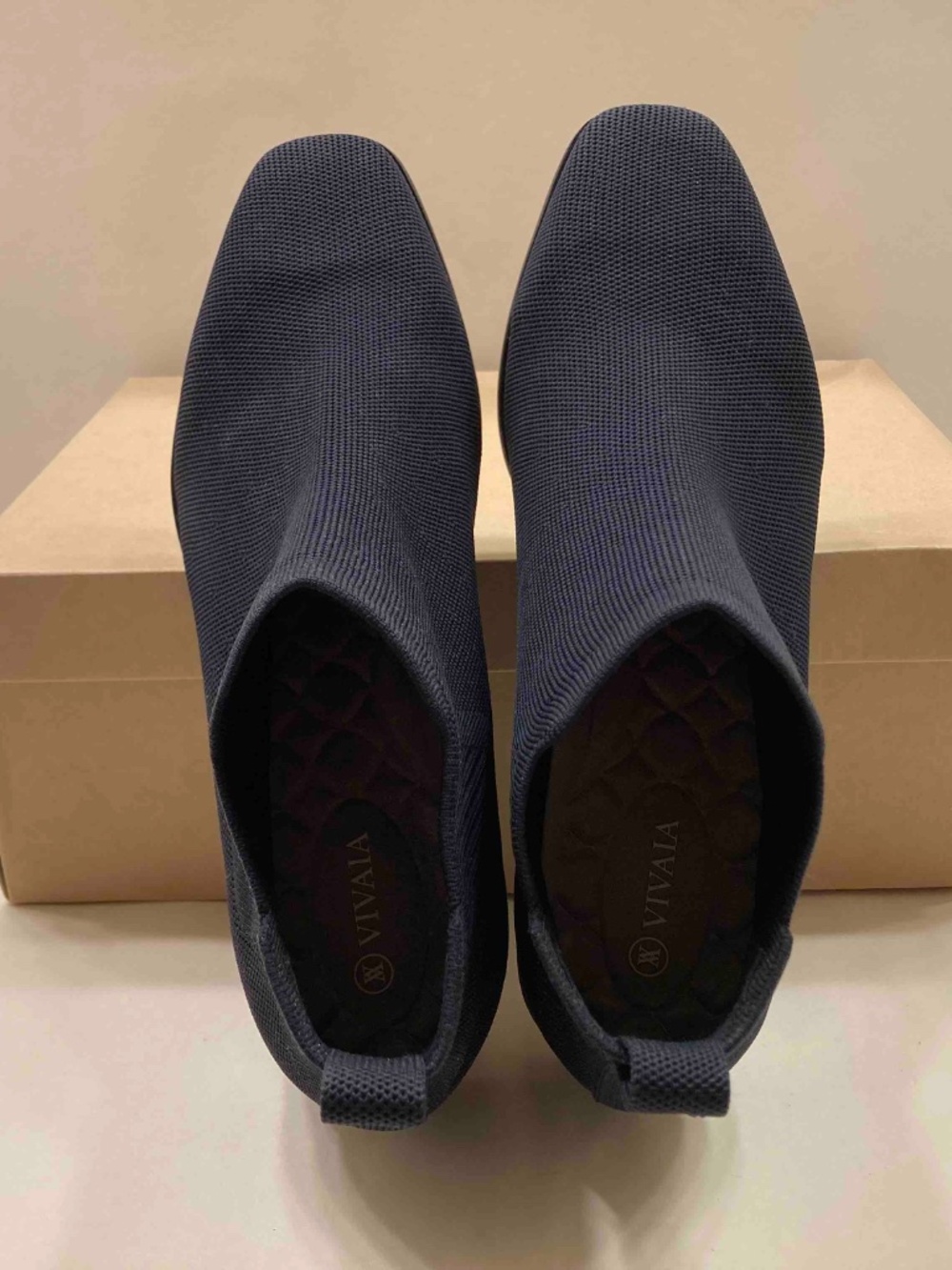 VIVAIA Ryan Knit Chelsea Ankle Boots navy Women's Size 43 - Picture 5 of 7
